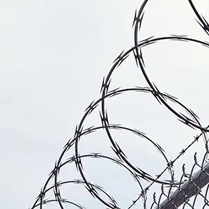 Barbed wire representing defensive awareness