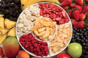Freeze-dried and dehydrated foods preserved in jars for long-term food storage