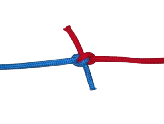 Hunter's bend joining red and blue cords