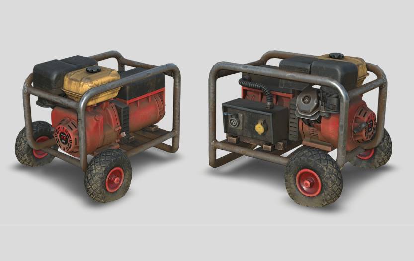 Two rugged portable generators