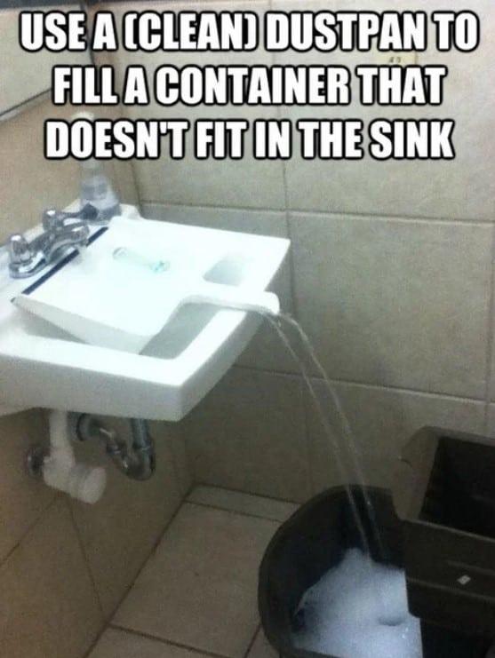 31. Have a container that doesn't fit in the sink? No problem.