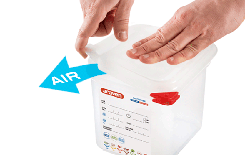 removing air to seal a container better